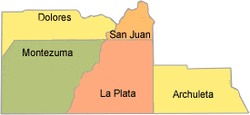 Service Area for the Durango CIL